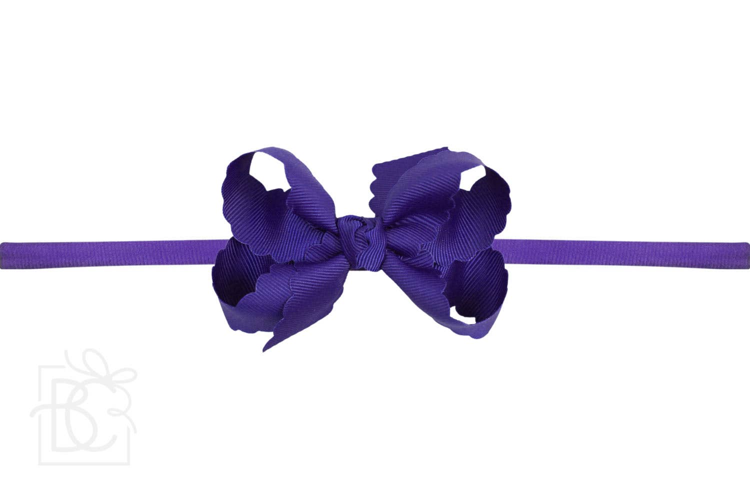 Beyond Creations, LLC - Venta al por mayor Cinta para el pelo - Niños - DIADEMA TIPO PANTIMEDIAS DE NAILON DE 1/4 PULGADAS CON LAZO EN EL BORDE FESTONEADO57