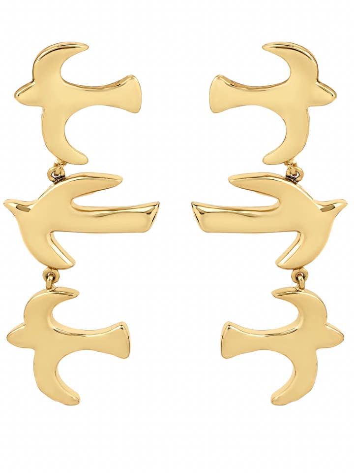 Füreya x Ninon Üçlü Küpe for wholesale by Ninon