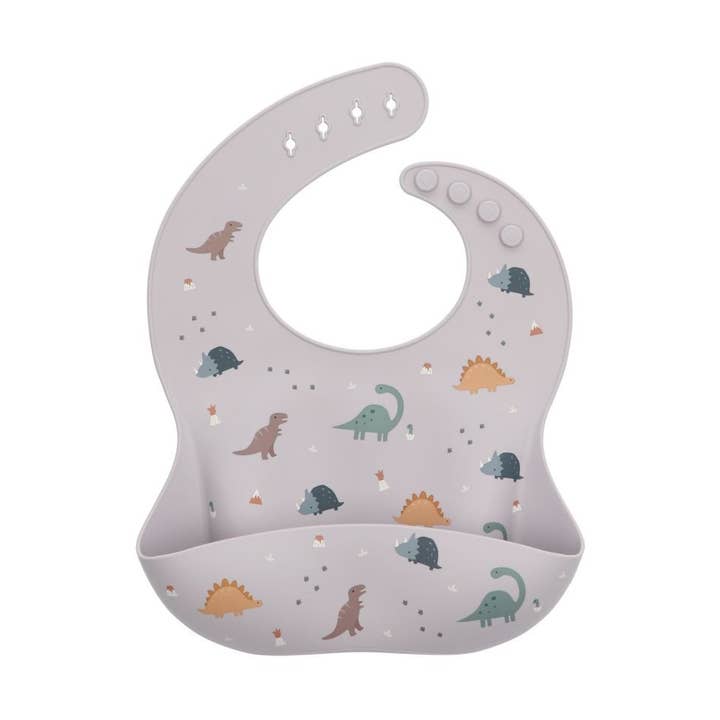 Silicone Bib Dinos World for wholesale by Tutete