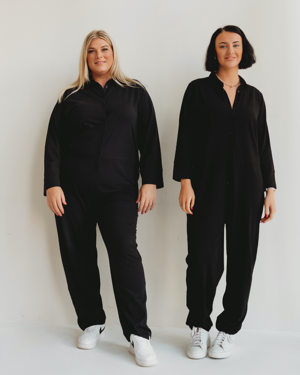 Shana Black Collared Jumpsuit for wholesale on Faire3