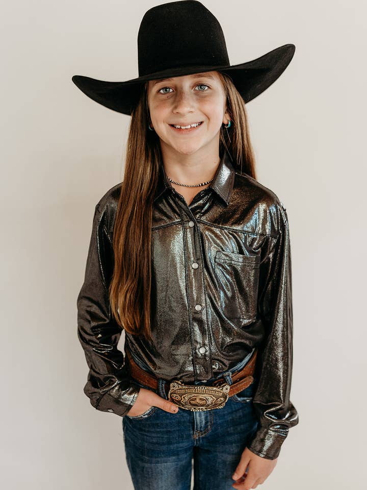 Legends and Mavericks Apparel - Wholesale Button Down Shirt - Kids - Del Rae Pearl Snap-YOUTH2