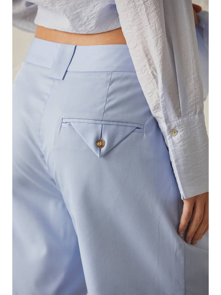 LIGHT BLUE CP8502 - Erin Modal Blend Bermuda Shorts for wholesale on Faire