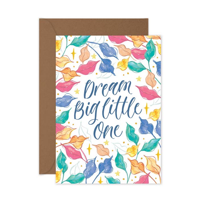 Dream Big Little One - Baby lykønskningskort for engroshandel hos littlehoothoot