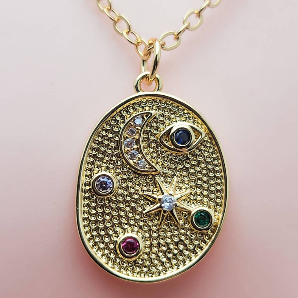 Moira Bijoux Creation - Wholesale Pendant/Charm Necklace - Malara moonstone necklace5