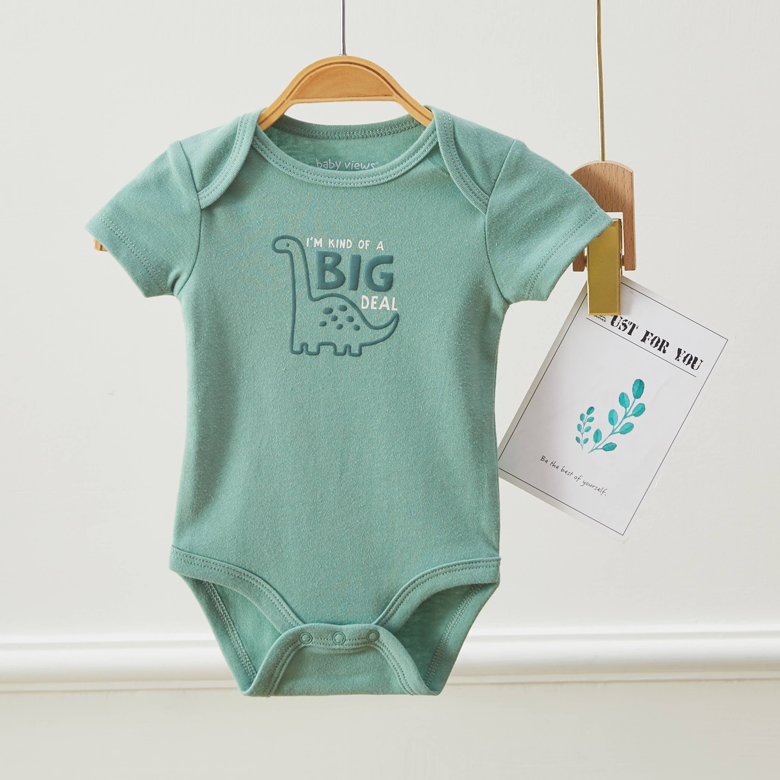 Lollipop Dreams – Großhandel Body (ohne Füße) – Baby – 3er-Pack Baby-Jungen-Kurzarmbodys mit Dinosauriermuster1