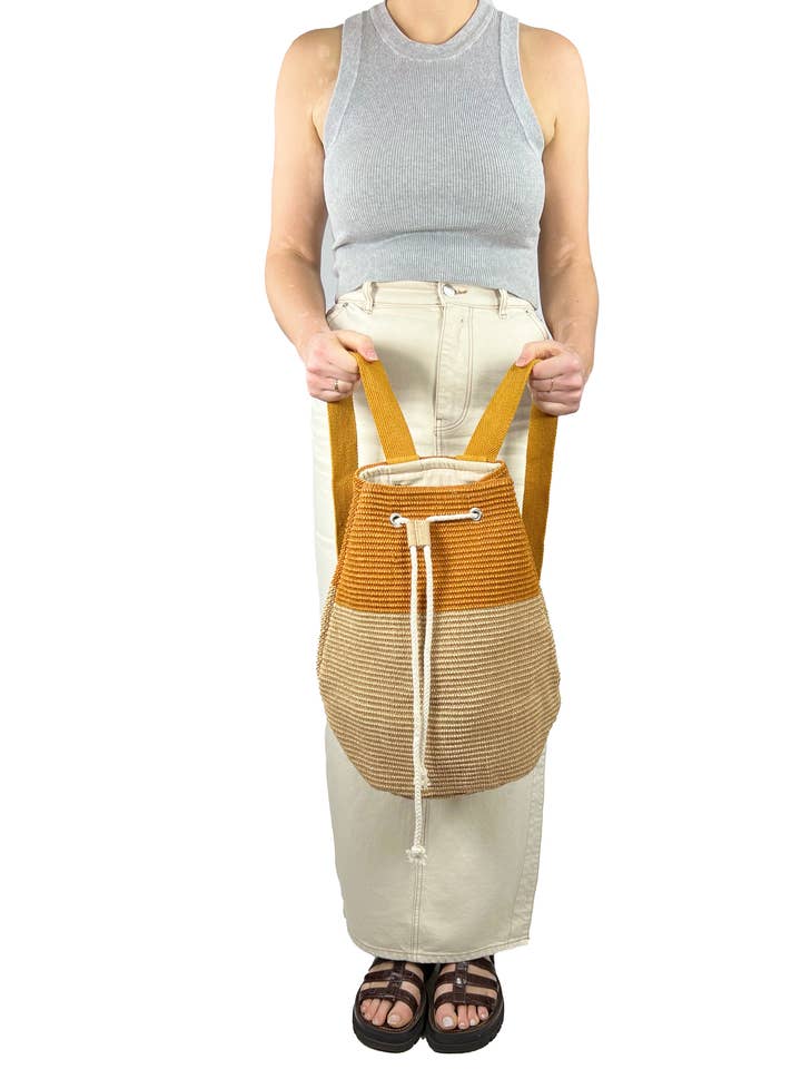 Carpet Backpack for wholesale by Apple Green Duck