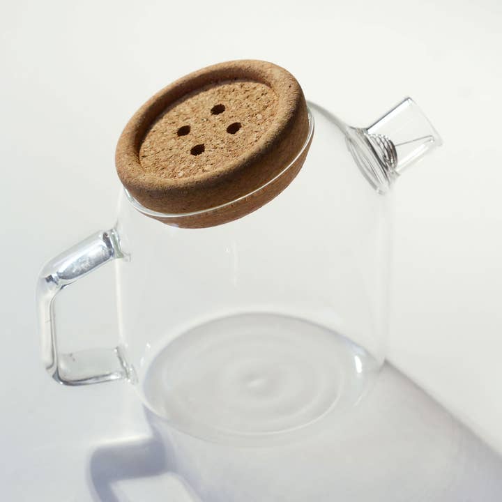 Teapro – Engroshandel Tekande – Teapro 800 ml Designer glas tekande med korklåg1