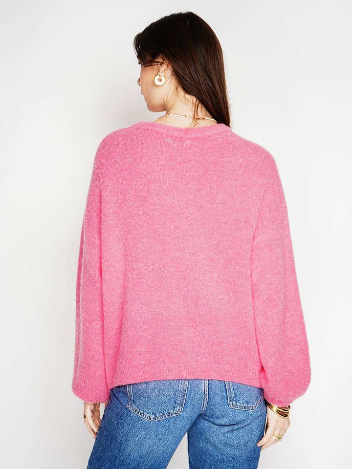 NOELINE - Wholesale Knit Sweater - Women's - Superfine alpaca and wool sweater 754826