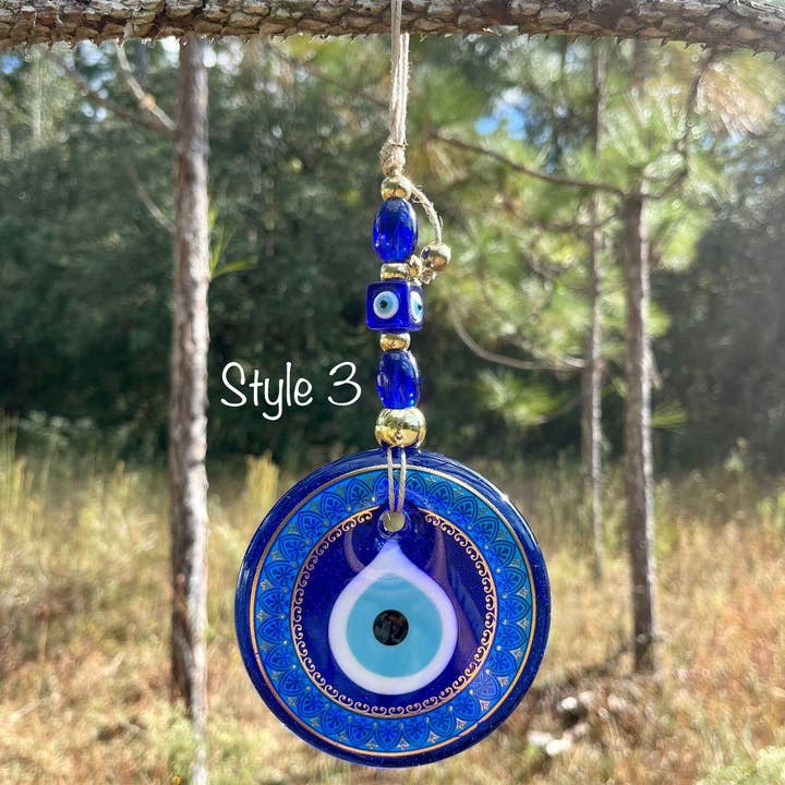 Guzel Handcrafts - Wholesale Wall Accent - Wall Hanging Evil Eye Nazar Boncuk Mal De Ojo, Modern Boho Style Home Decor -- Multiple Styles4
