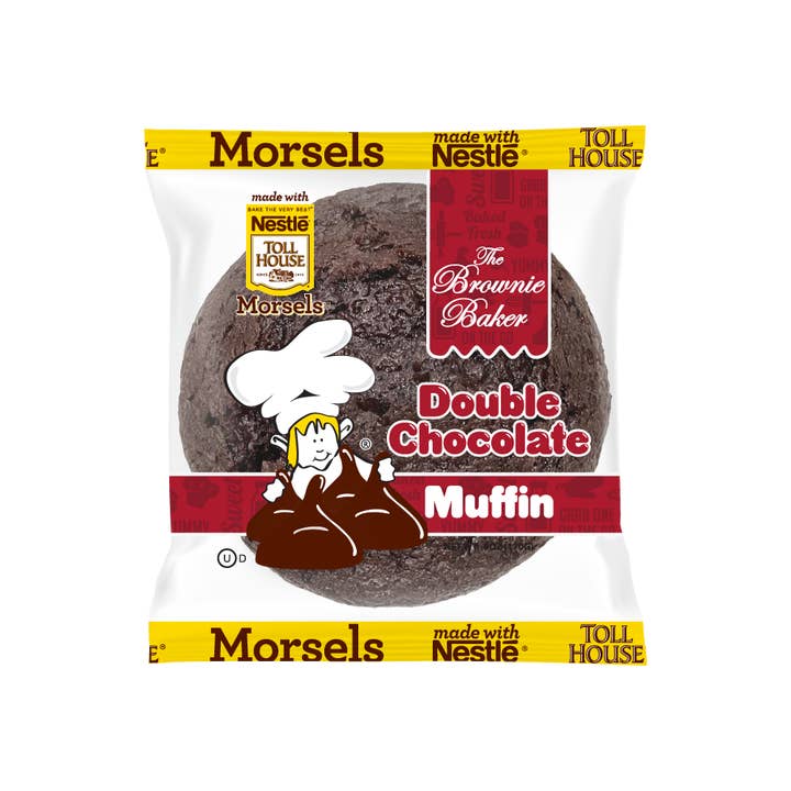 Brownie Baker Muffin Double Chocolate Individually Wrapped 6 oz 6 Per Case for wholesale by Shop The King