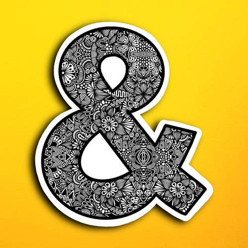 Zenspire Designs - Wholesale Sticker - Ampersand (WATERPROOF)0