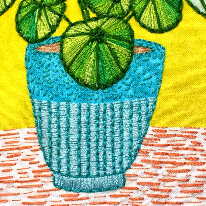 Keller Design Co. - Wholesale Craft Sewing Kit - Pilea Plant Embroidery Kit4