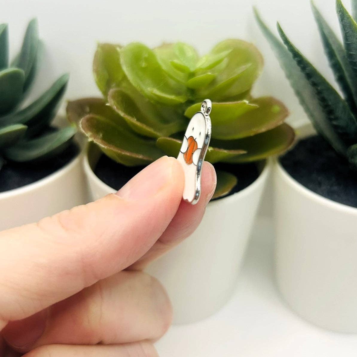 Guerrilla Charm - Wholesale Individual charm/pendant - Cute Ghost Halloween Charms, 22x15mm3