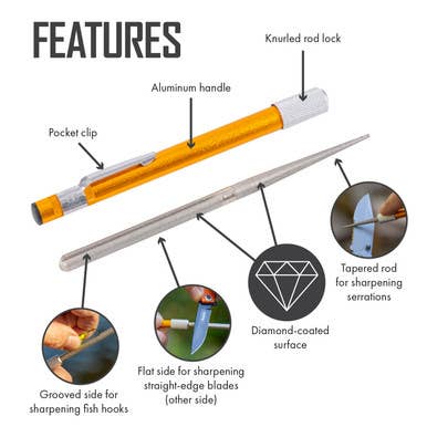 Diamond Retractable Sharpener for wholesale by Smiths