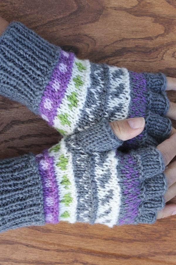 Lakhays Collection Inc. - Wholesale Arm Warmers - Women's - Winter Love Wool Unisex Arm Warmer Fingerless Gloves7