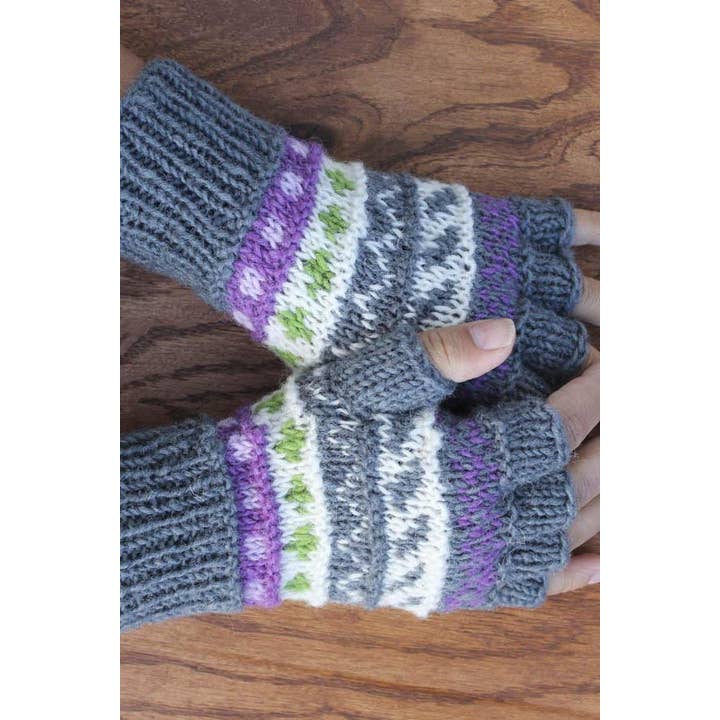 Lakhays Collection Inc. - Wholesale Arm Warmers - Women's - Winter Love Wool Unisex Arm Warmer Fingerless Gloves7