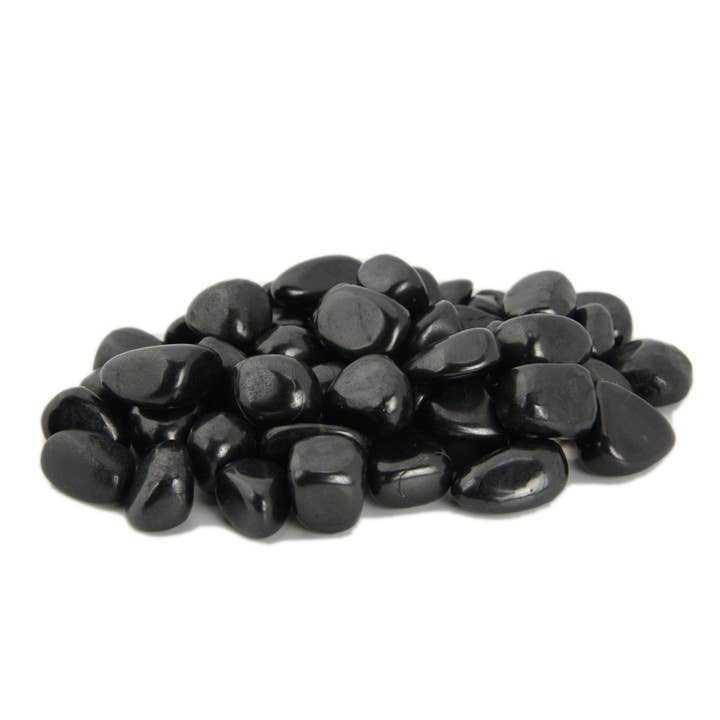 Shungite Tumbled Stones - 1 lb for wholesale by Rock Restock
