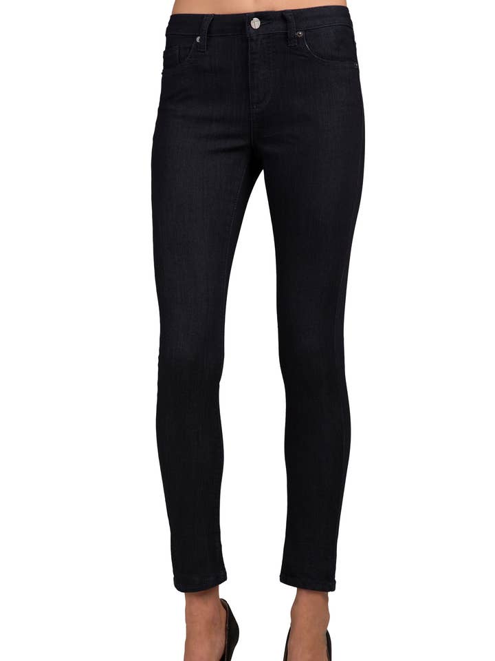 Women's Stretch Dark Wash High Waisted Ankle Premium Jeans for wholesale by Standards & Practices