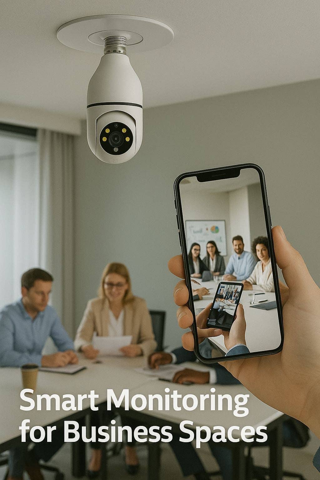 Krediz - Wholesale Small/Handheld Appliance - 5G WiFi Bulb E27 Security Camera – 1080P HD, Full-Color Night Vision, Motion Detection, Auto Tracking, Two-Way Audio, Indoor Smart Surveillance with 16GB/32GB/64GB Storage1