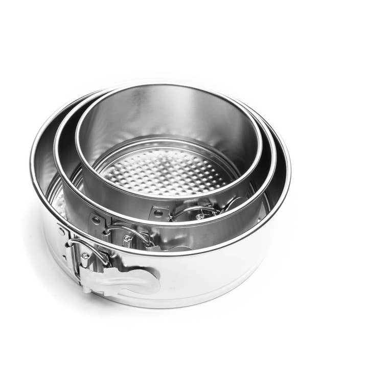 Fox Run Brands - Wholesale Cake Pan - Fox Run Mini Springform Pan Set, Tin-Plated Steel, 3-Piece