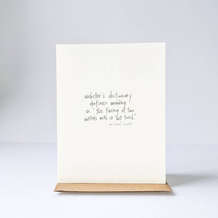 Happy Welding Card for wholesale by under the stairs paper co.