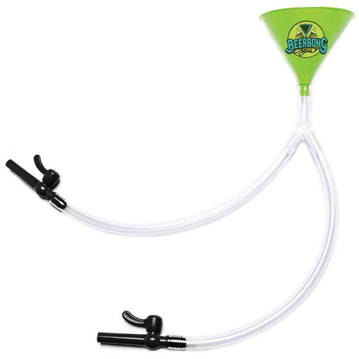 BeerBong .com - Wholesale Beer/Wine Caddy - Double Beer Funnel