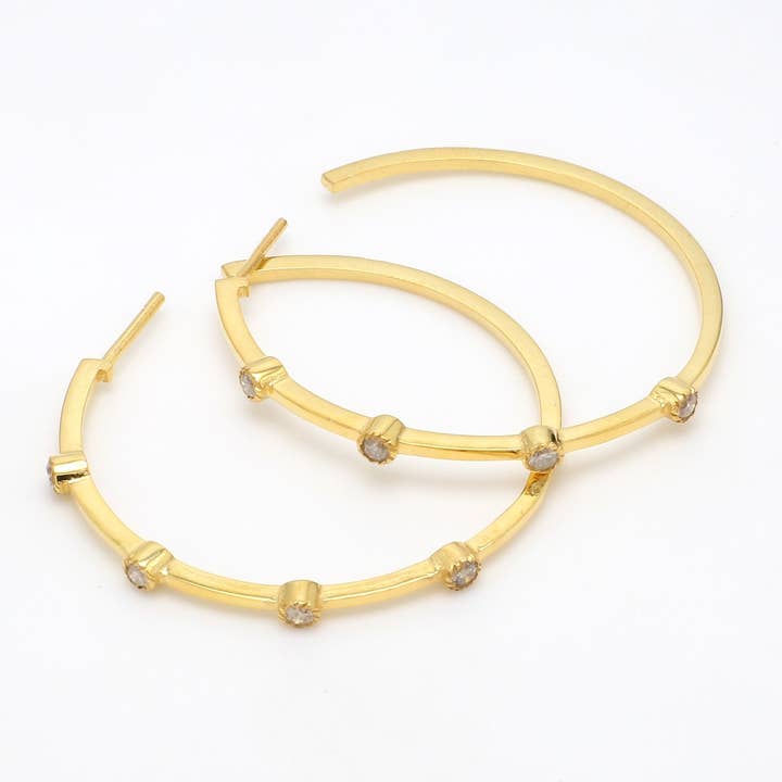 Small Charlotte Hoops for wholesale by Benazir Collection