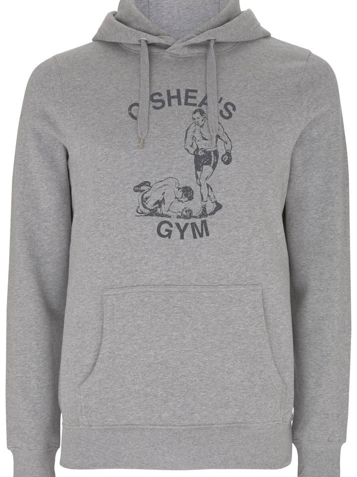 O'Shea's Gym - Runde 9 Sort Boxers Grå Pulloverhætte for engroshandel hos Slang Clothing