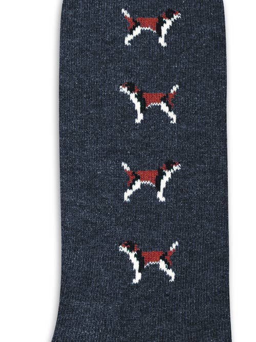 Pom de pin – Meias - Unissexo por atacado – Meias Beagle na cor chocolate1