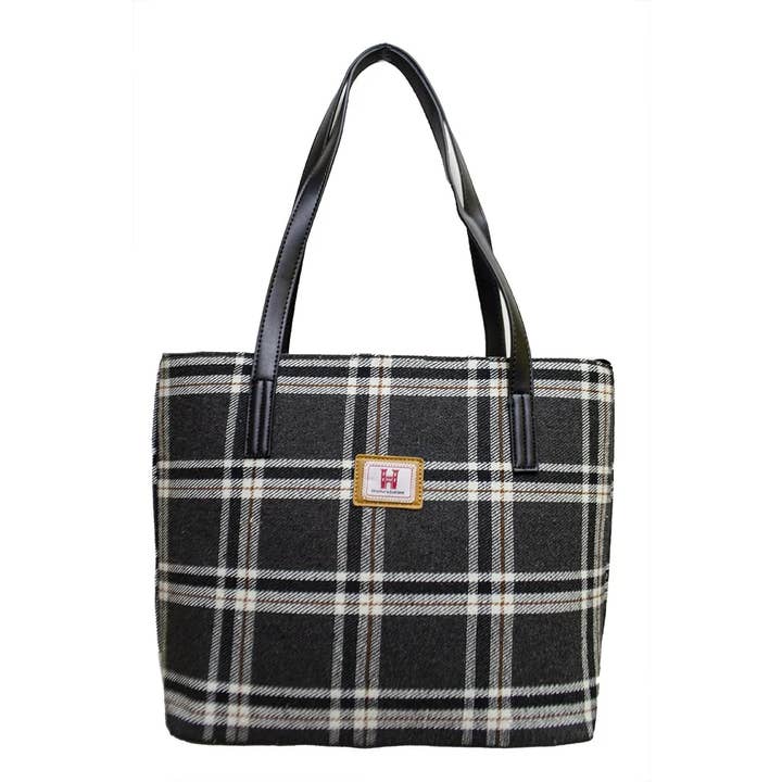 Strathurie Mörkgrå Tweed Dam Medium Tote Shopper Väska för wholesale av Strathurie