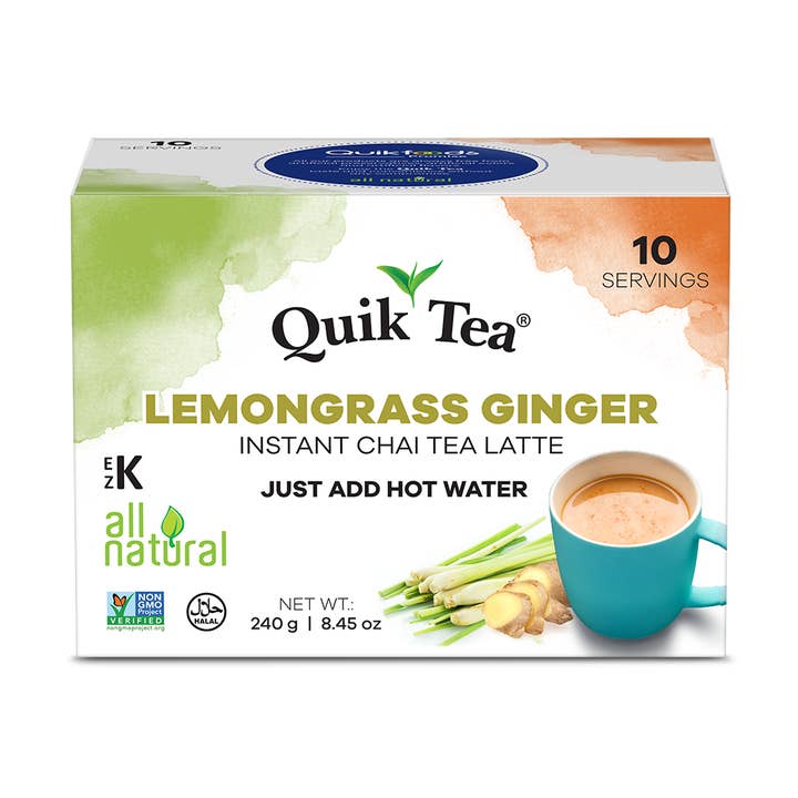 Quik Tea Lemongrass Ginger Chai Tea Latte for wholesale by Quik Tea