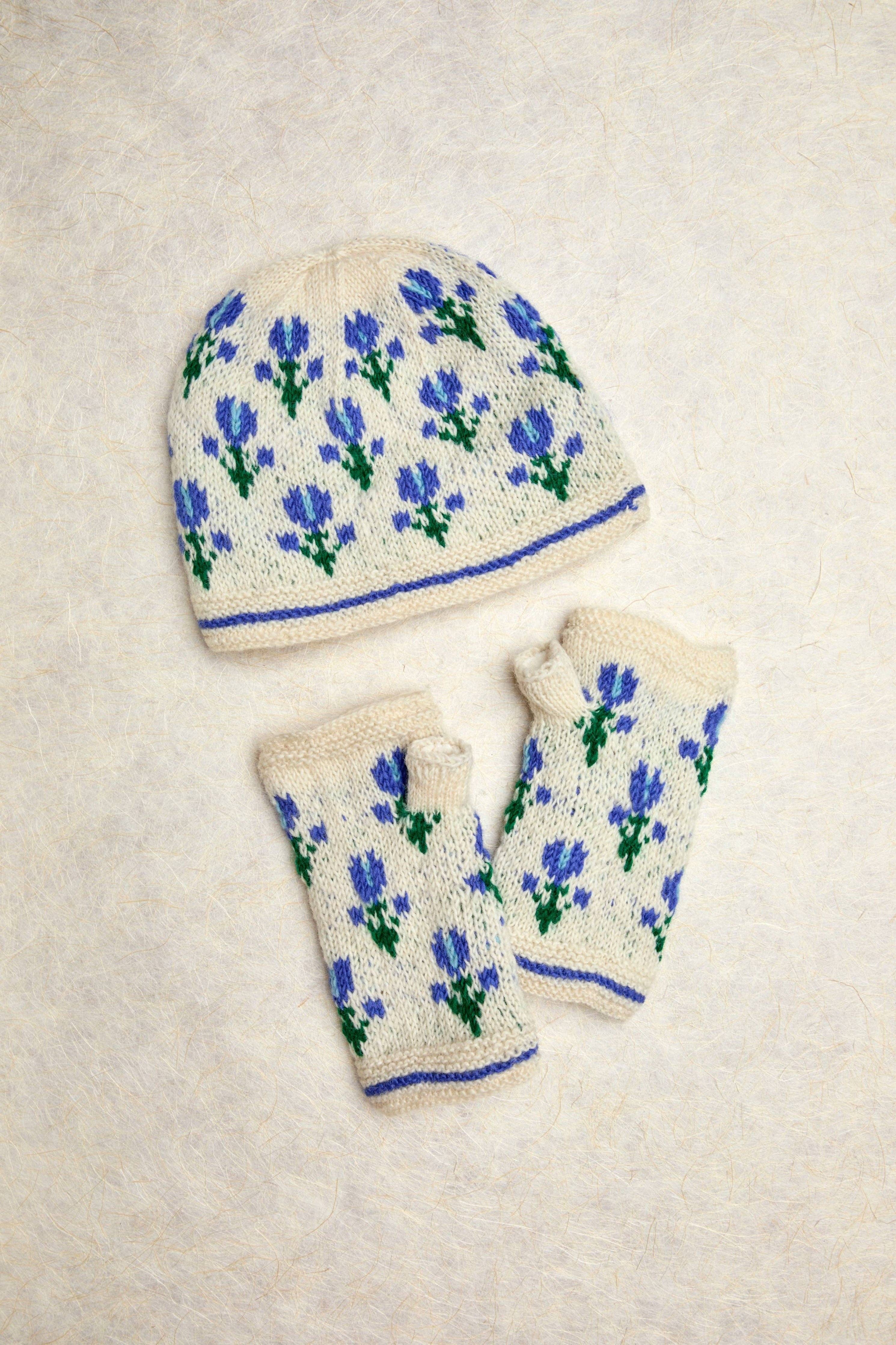 By Many Hands - Vente Chauffe-mains - Mitaines en tricot écru Ingrid4