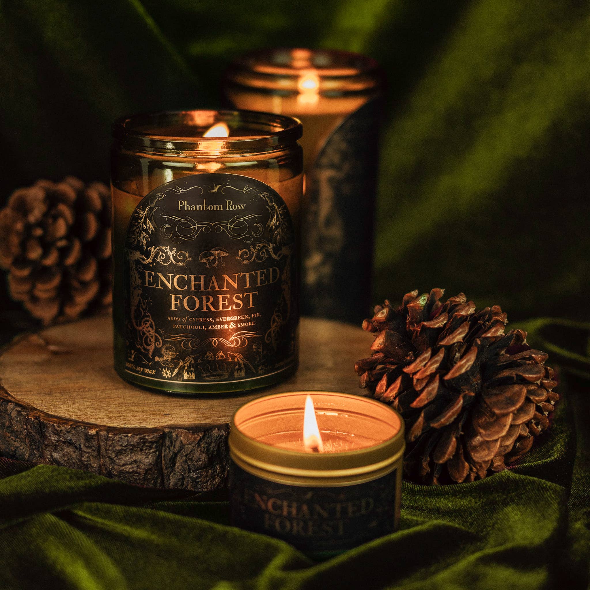 Phantom Row - Wholesale Jar/Filled Candle - Enchanted Forest | Literary & Gothic-Inspired Jar Candle3