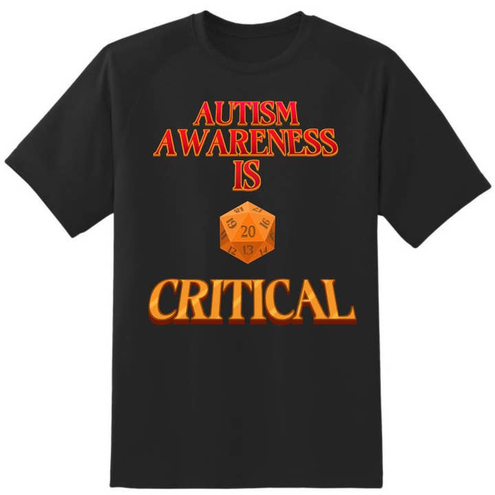 Autism Awareness is Critical T-Shirt for wholesale by Inclusive Art House