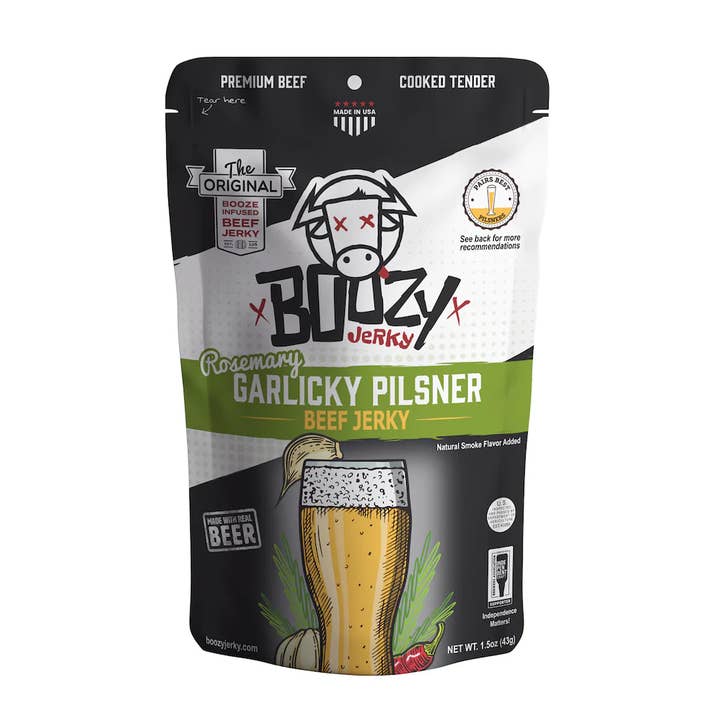 Boozy Jerky - Rosemary Garlicky Pilsner - (12 Ct. / Case) for wholesale by 3D Enterprise