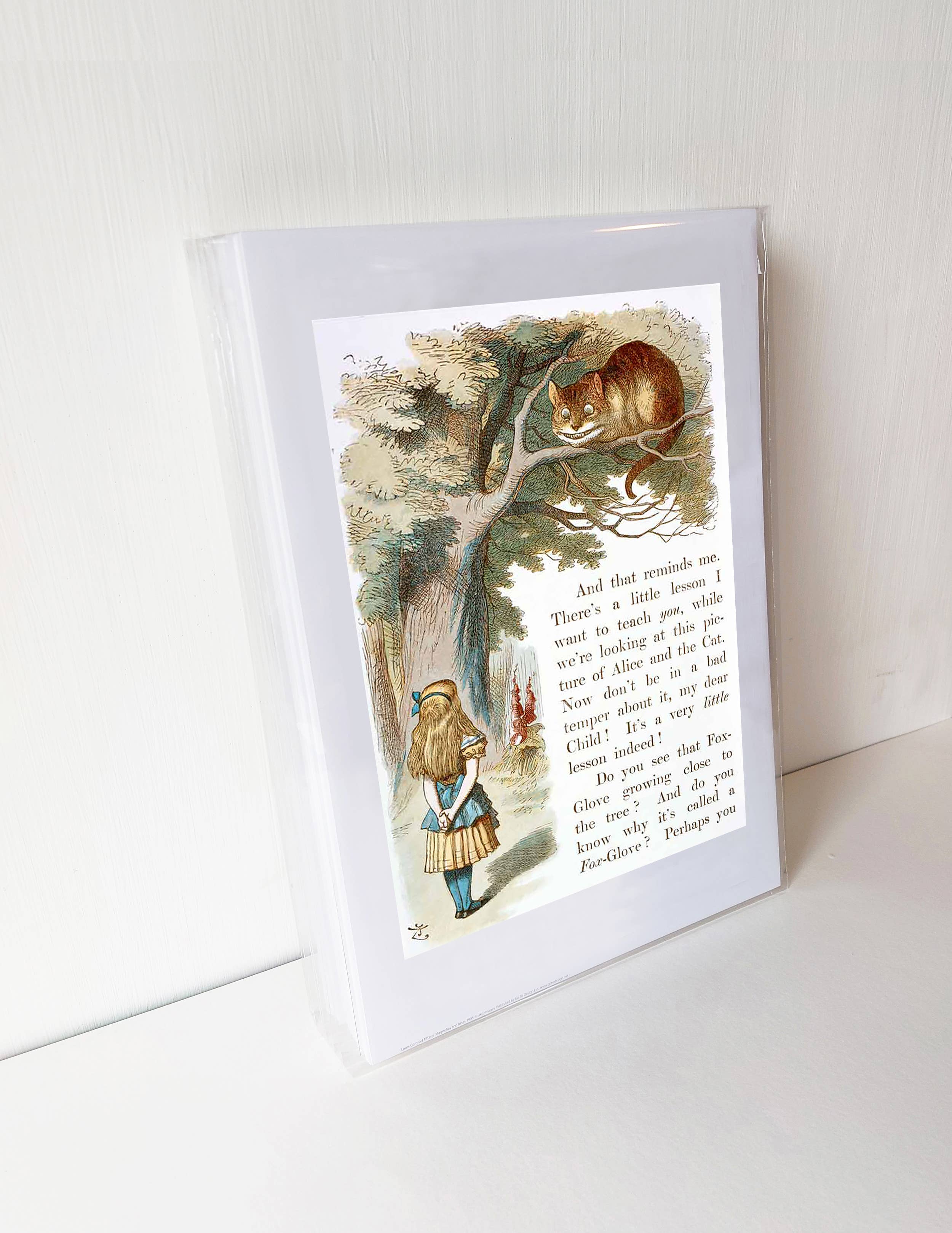 Go To Design - Wholesale Art Print - Fine art print The Cheshire Cat unframed wall art1