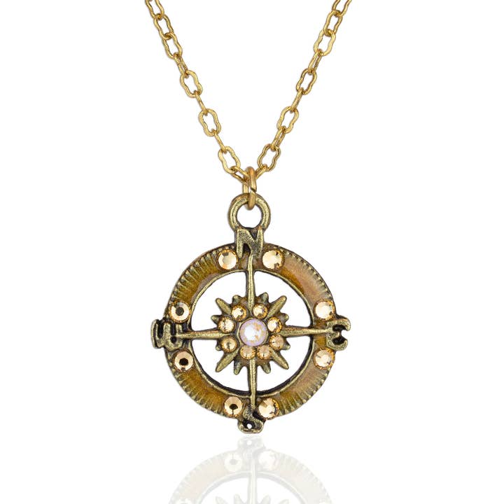 Anne Koplik Designs, Inc. - Wholesale Pendant/Charm Necklace - Wanderlust Crystal Compass Necklace