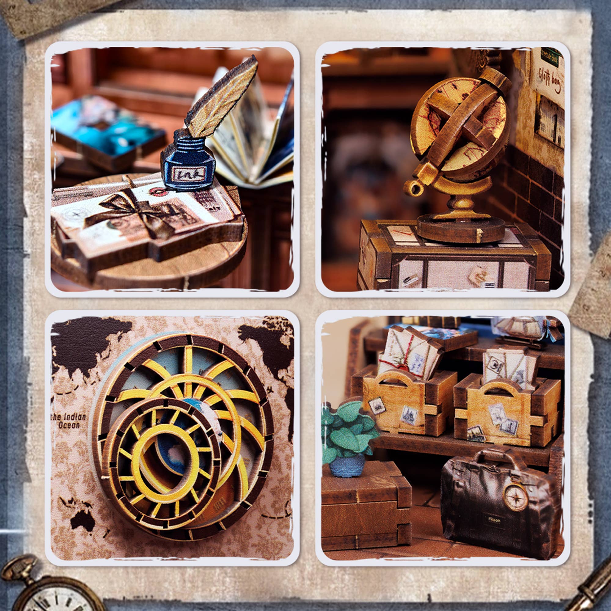 Hands Craft Intl - Wholesale Puzzle - Kids - DIY Book Nook Kit: Journey Trace Bookshop4