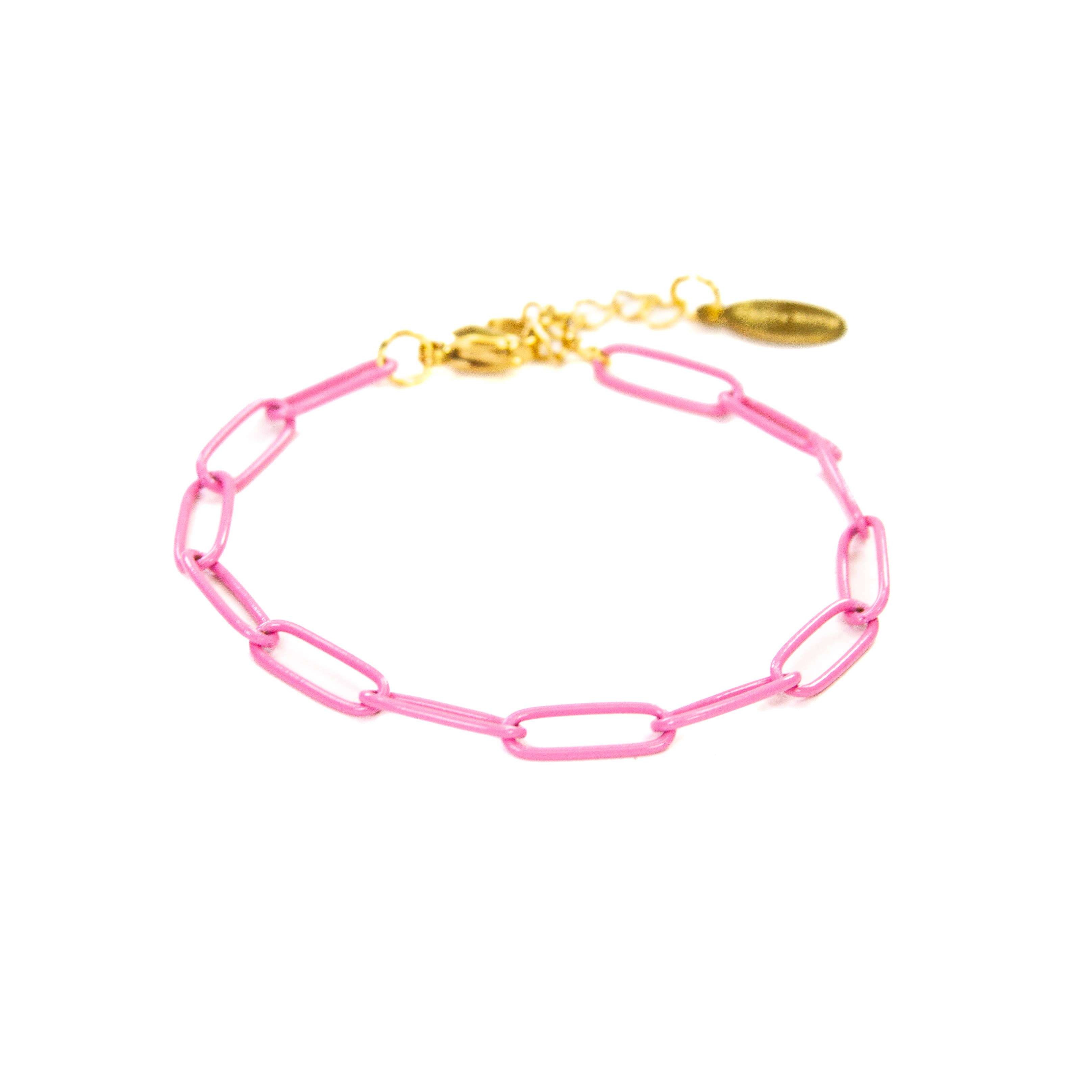 Savvy Bling - Wholesale Link & Chain Bracelet - Enamel 16+ Colors paperclip chain link bracelet23