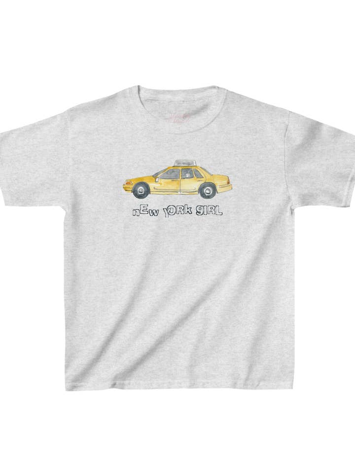 Sunday Violets - Wholesale Screen Printed T-Shirt - Women's - New York Girl Baby Tee1