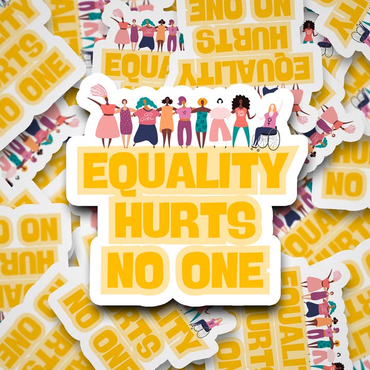 Shemazing Designs - Wholesale Sticker - Equality Hurts No One Sticker – Pride Vinyl Sticker– LGBTQ+ Equality Decal