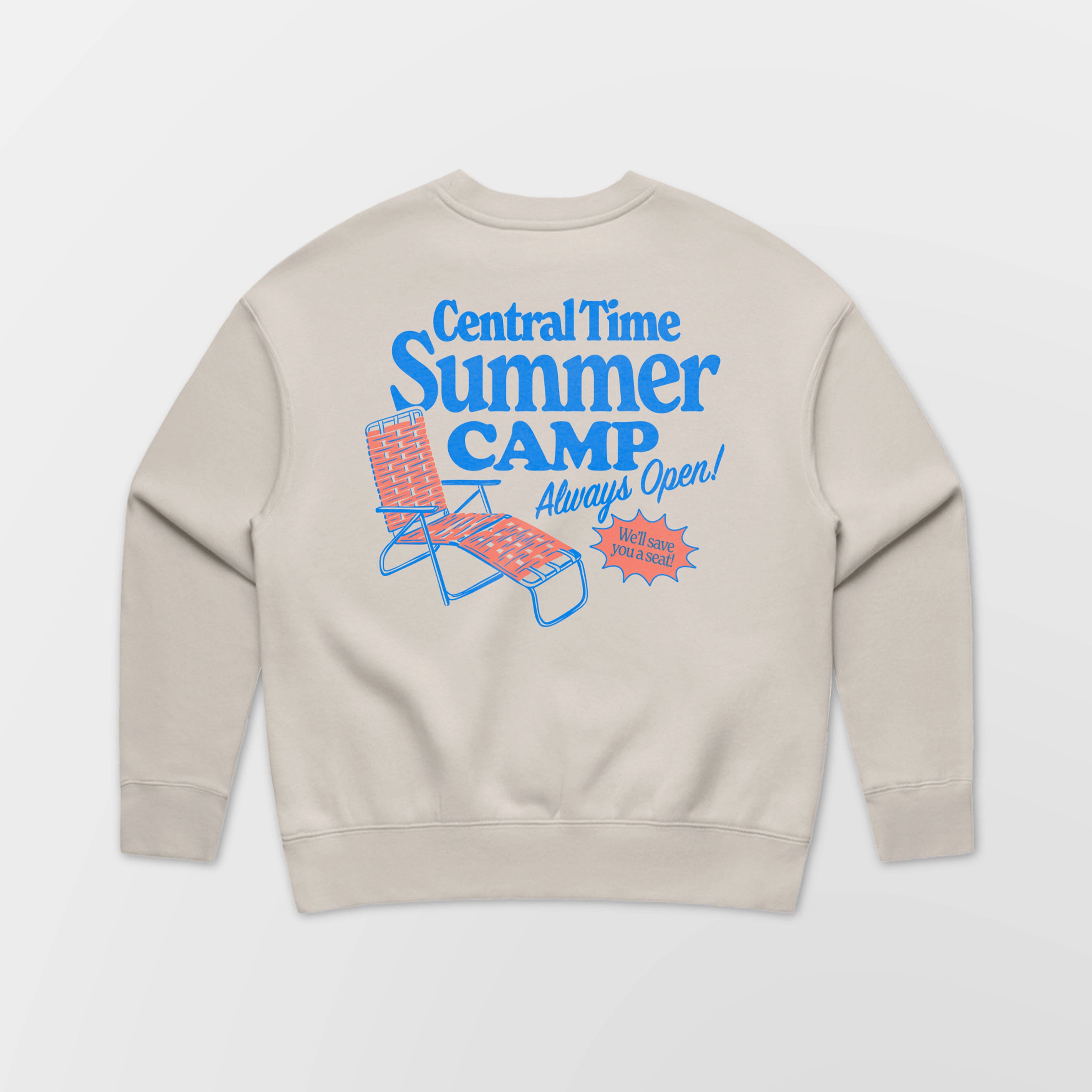 Giltee - Wholesale Graphic Sweatshirt - Women's - Central Time Summer Camp Women's Crew2