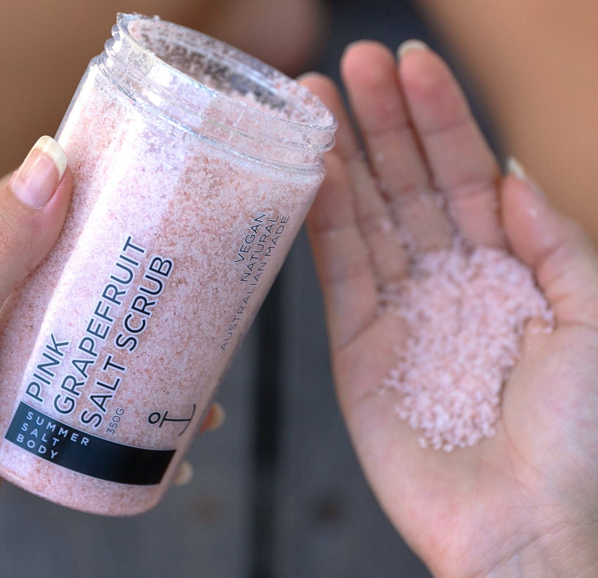 Summer Salt Body – wholesale Body scrub/exfoliant – Salt Scrub - Pink Grapefruit Himalayan - 350g Tub1