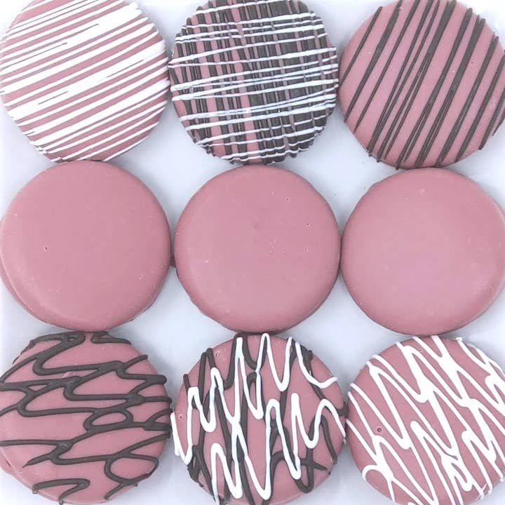 Ruby Chocolate Covered Oreos (6-Pack) for wholesale by Wild Angel Treats, LLC