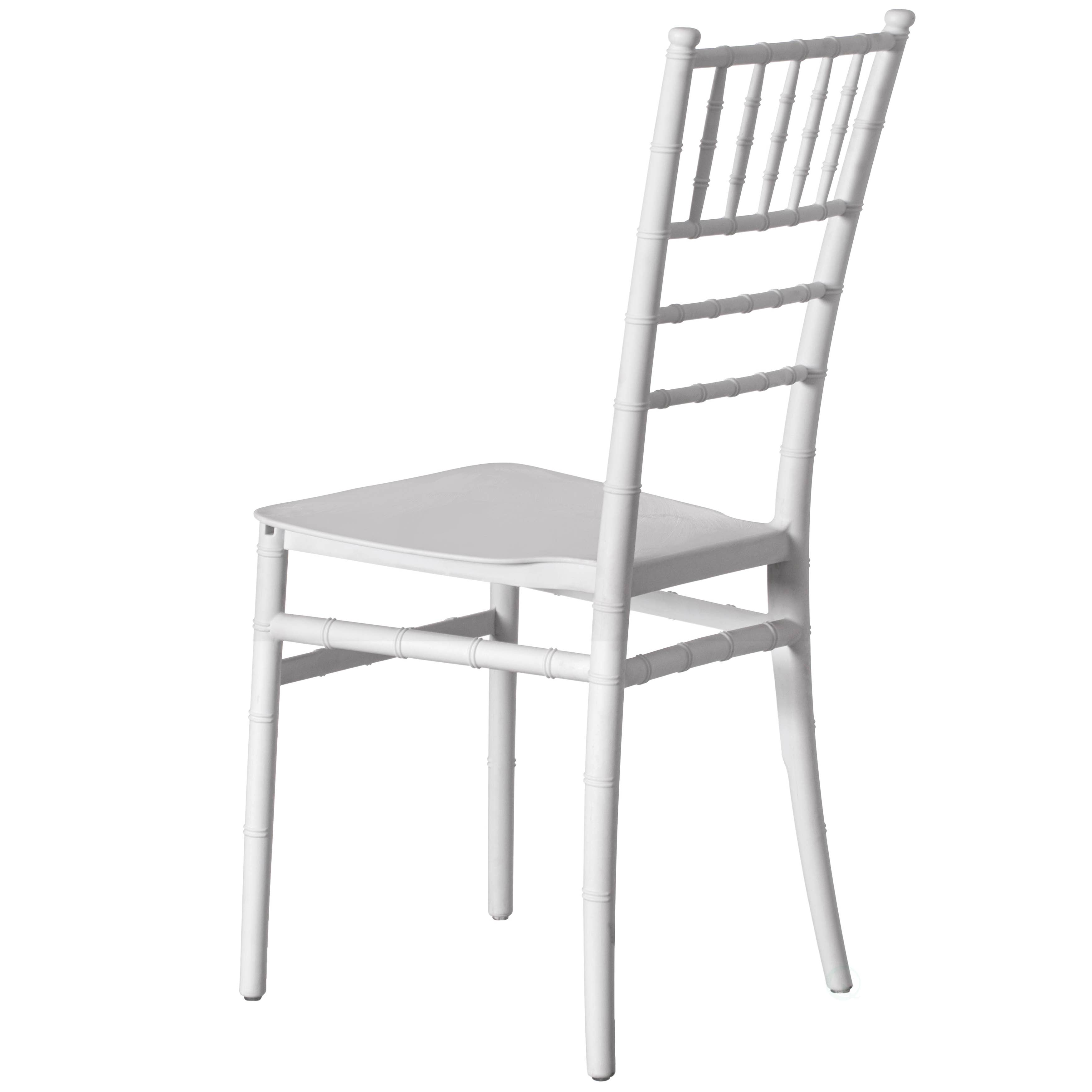 Quickway Imports - Vente Chaises - Chaise de salle à manger empilable Chiavari moderne blanche6