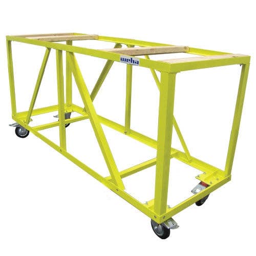 Weha 27" Yellow Wood Top Insert Countertop Work Table for wholesale by Dynamic Stone Tools