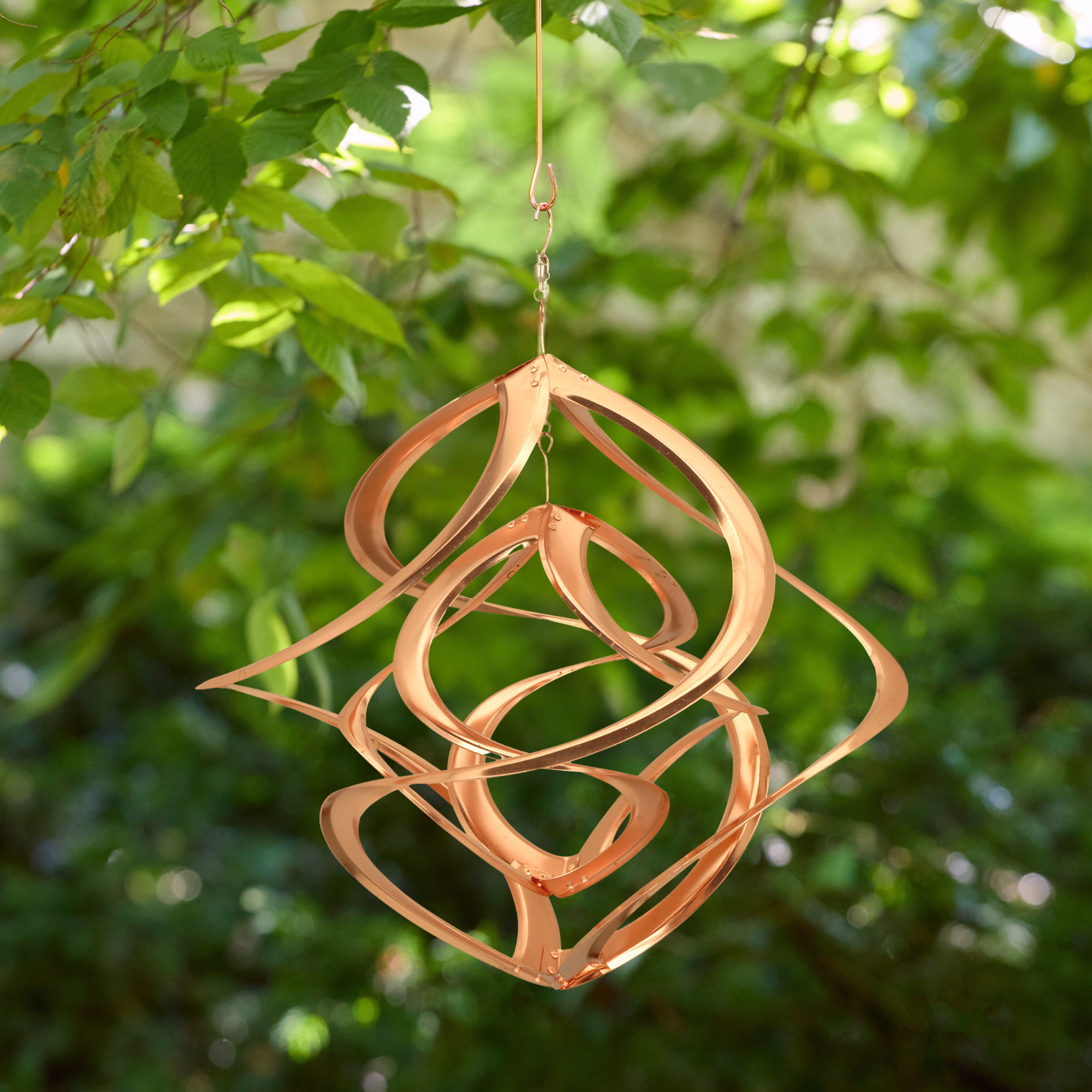RCS Gifts - Wholesale Wind Spinner - Copper Cosmix Double Helix Garden Spinner – 17”0