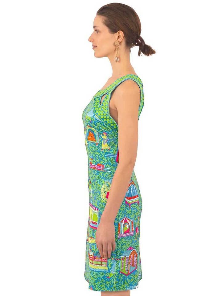 Gretchen Scott LLC - Wholesale Dress - Women's - Jersey Isosceles Dress - Palanquin Party
