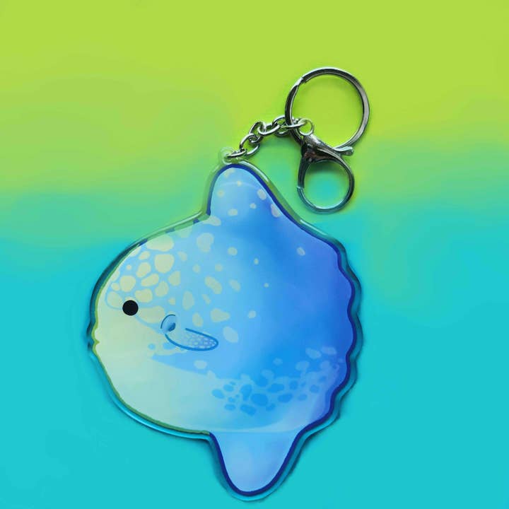 Giant Mola Mola Acrylic Keychain for wholesale by Dizzy Leopard Shop