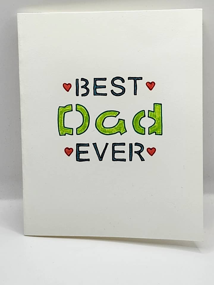Best Dad Ever Card for wholesale by Craftavia Market LLC